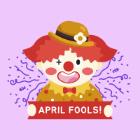 April Fools Clown Banner Instagram post Image Preview