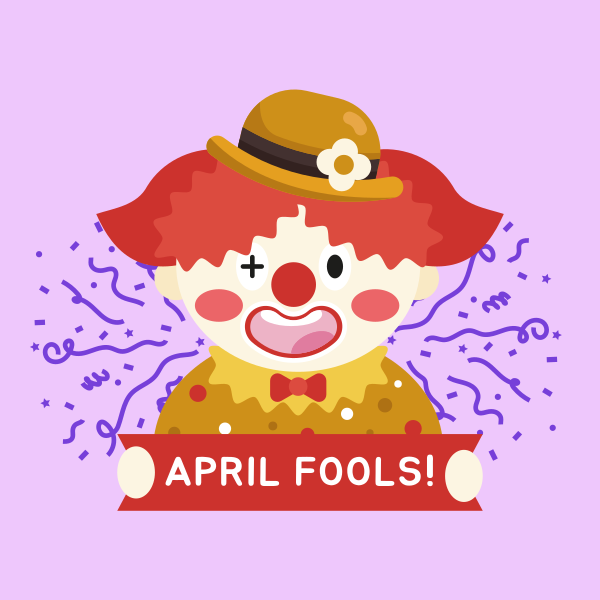 April Fools Clown Banner Instagram Post Design Image Preview