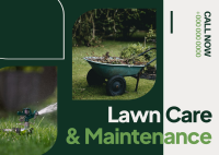 Lawn Care & Maintenance Postcard Design