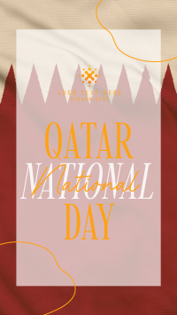 Qatar National Day Greeting TikTok Video Image Preview