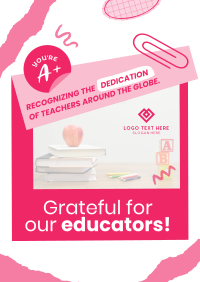 Educator Teacher's Day Poster Preview