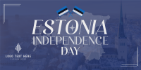 Majestic Estonia Independence Day Twitter Post Design