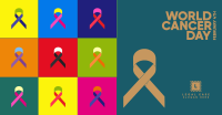 Multicolor Cancer Day Facebook ad Image Preview