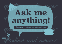 Interactive Question and Answer Postcard Image Preview