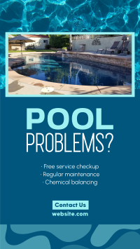 Pool Problems Maintenance Facebook Story Design