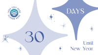 Sparkly New Year Countdown Facebook Event Cover Design