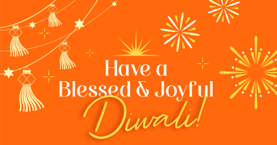 Blessed Diwali Festival Facebook ad Image Preview
