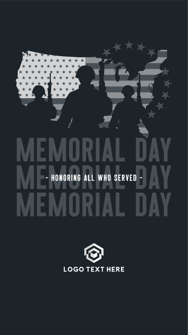 Military Soldier Memorial Facebook Story Design