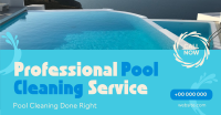 Pool Cleaning Service Facebook Ad Design