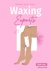 Waxing Experts Poster Design