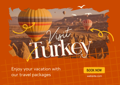 Turkey Travel Postcard Image Preview