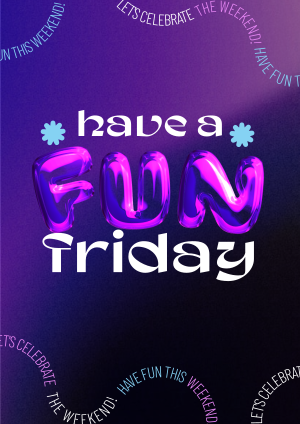 Fun Friday Balloon Flyer Image Preview