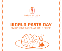 World Pasta Day Vector Facebook Post Design