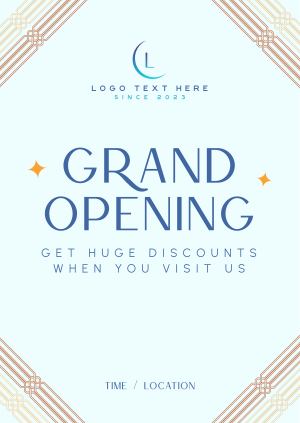 Art Deco Grand Opening Poster Image Preview