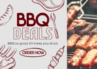 BBQ Deals Postcard Design