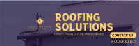Professional Roofing Solutions Twitter Header Design