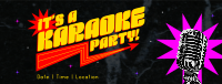 Sparkly Karaoke Party Facebook cover Image Preview