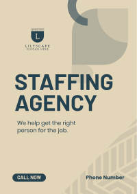 Simple Agency Hiring Flyer Image Preview