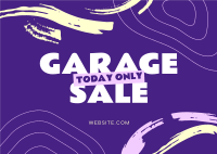 Garage Sale Doodles Postcard Design