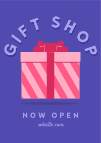 Retro Gift Shop Poster Design