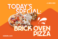 Brick Oven Pizza Pinterest Cover Design