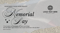 Rustic Memorial Day Facebook event cover Image Preview