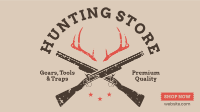 Hunting Gears Facebook event cover Image Preview