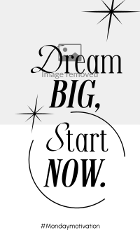 Dream Big Today Instagram Reel Image Preview