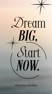 Dream Big Today Instagram Reel Image Preview