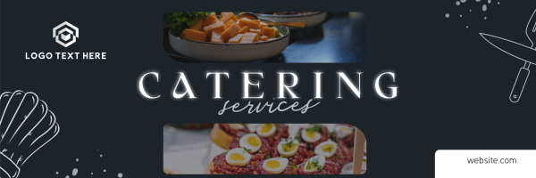 Savory Catering Services Twitter Header Design