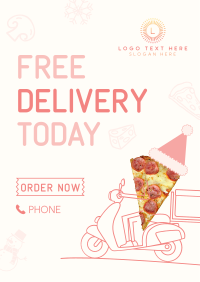 Holiday Pizza Delivery Poster Image Preview