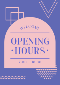 New Opening Hours Flyer Design