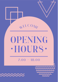 New Opening Hours Flyer Image Preview