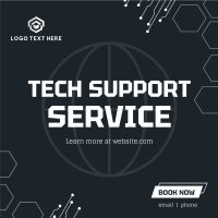 Tech Support Instagram Post Design