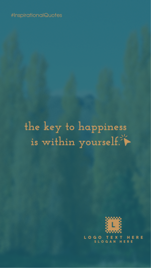 Be Happy By Yourself Facebook story Image Preview