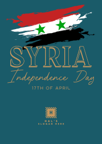 Syria Independence Flag Poster Image Preview