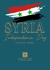 Syria Independence Flag Poster Image Preview