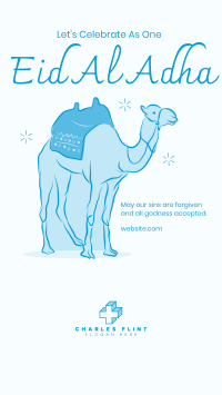 Eid Al Adha Camel Facebook story Image Preview
