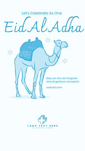 Eid Al Adha Camel Facebook story Image Preview