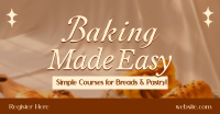 Minimal Baking Class Facebook Ad Preview