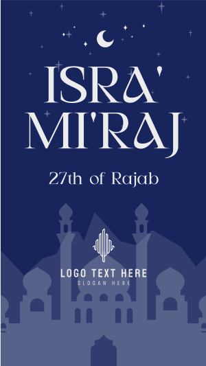 Elegant Isra and Mi'raj Instagram story Image Preview