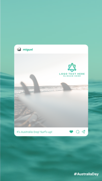 Australia Day Surfing Facebook Story Design