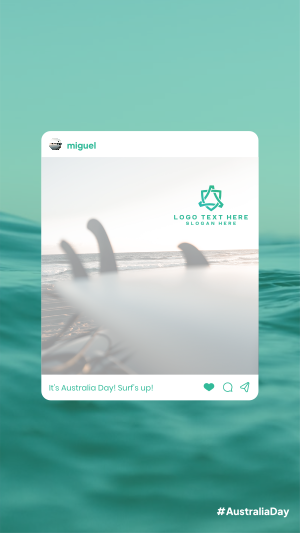 Australia Day Surfing Facebook story Image Preview