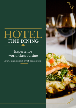 Hotel Fine Dining Poster Image Preview