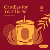 Boho Candle Collection Instagram Post Design