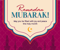 Ramadan Temple Greeting Facebook post Image Preview