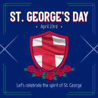 St. George's Day Celebration Linkedin Post Design