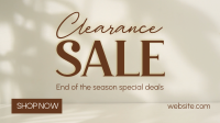 Minimalist Clearance Sale Animation Image Preview