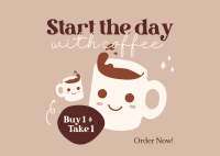 Coffee Promo Postcard Image Preview