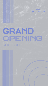 Abstract Shapes Grand Opening Instagram Story Design